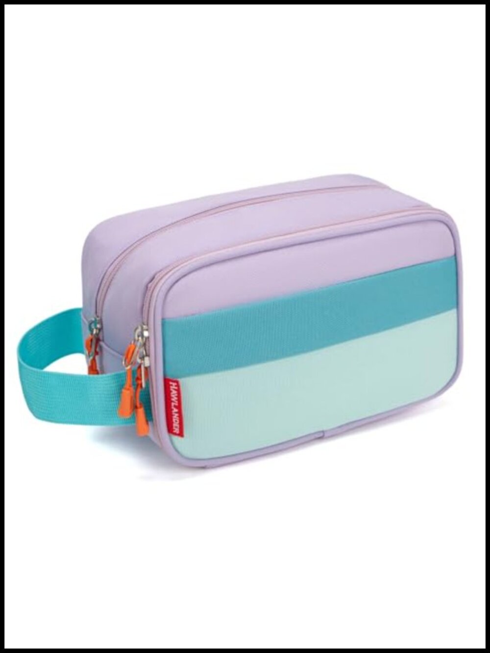 Kids Travel Toiletry Bag Carry Handle Water Resistant Polyester